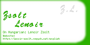 zsolt lenoir business card